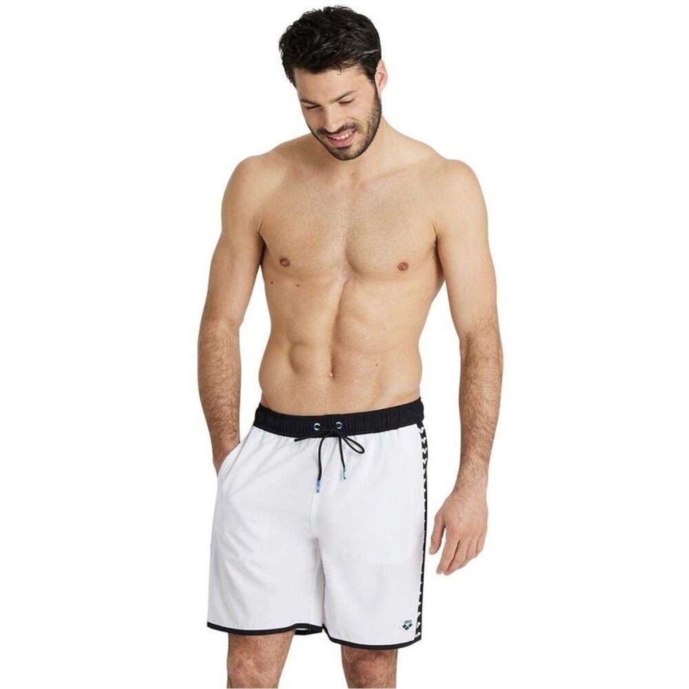 Arena Unisex Adult Team Swim Shorts / White/Black